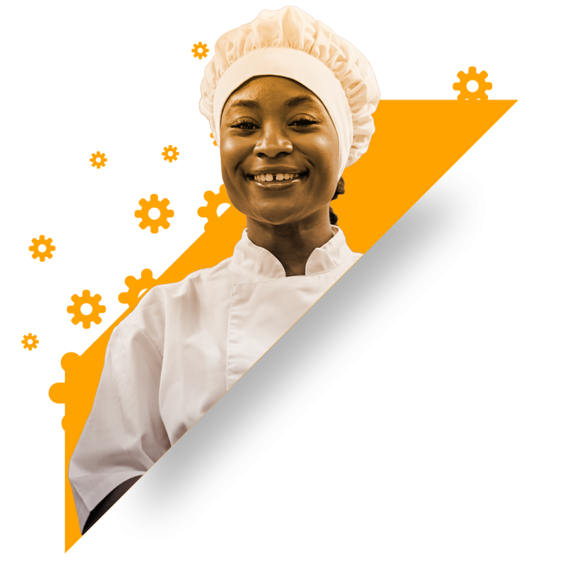 Chef working in care home