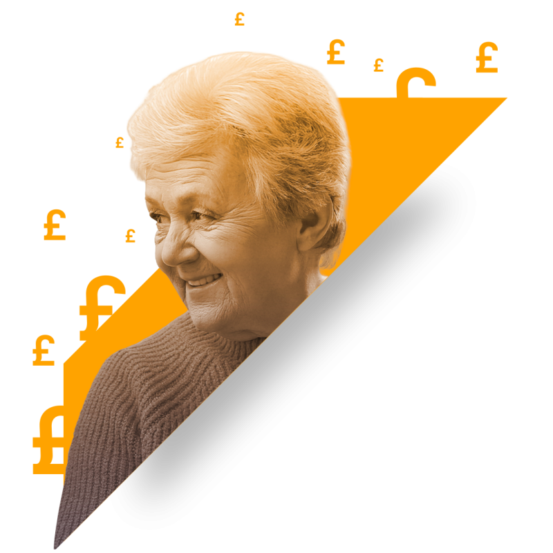 Elderly woman in care home