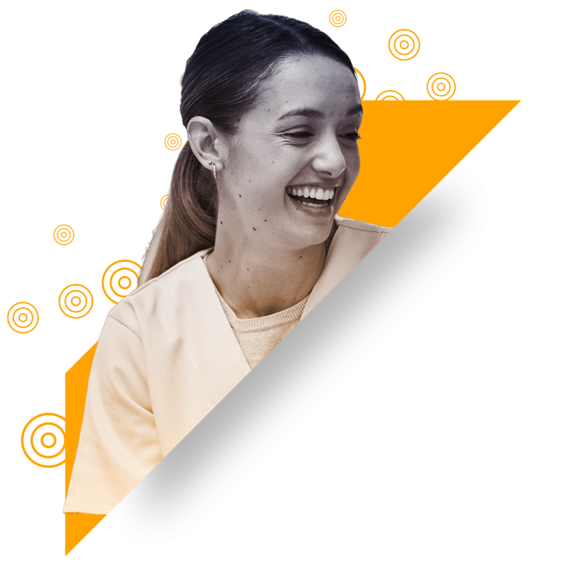 Nurse working in care home